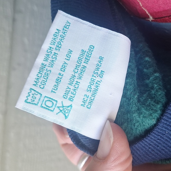 Vintage 90s double collar Grandma holiday Christmas crewneck size Large - Picture 9 of 9